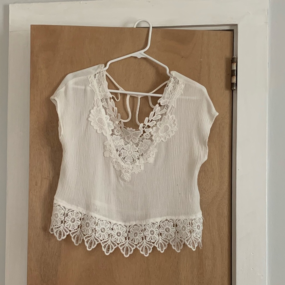 Lace crop top